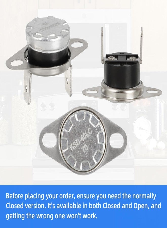 MOTOQUEEN for GE Microwave Oven KSD-40LC 70 Thermostat Thermal Fuse Switch - Normally Closed - Image 4